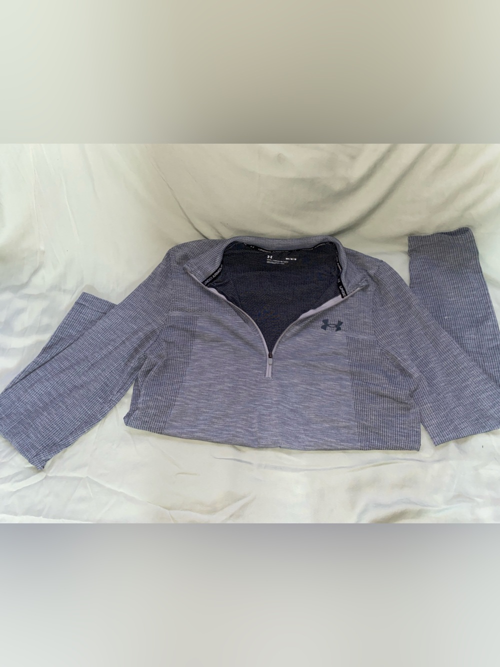 Under Armour Gray Heathered Performance Half-Zip Pullover